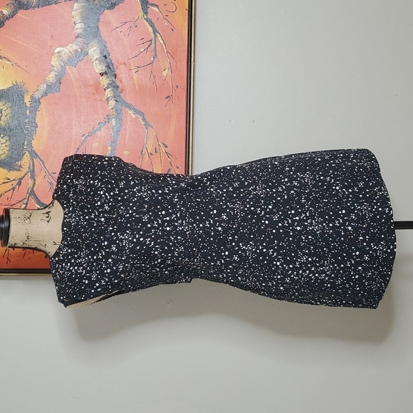 Kate Spade Saturday Black and White Paint Splatter Polka Dot Dress Size 6 - Picture 8 of 8